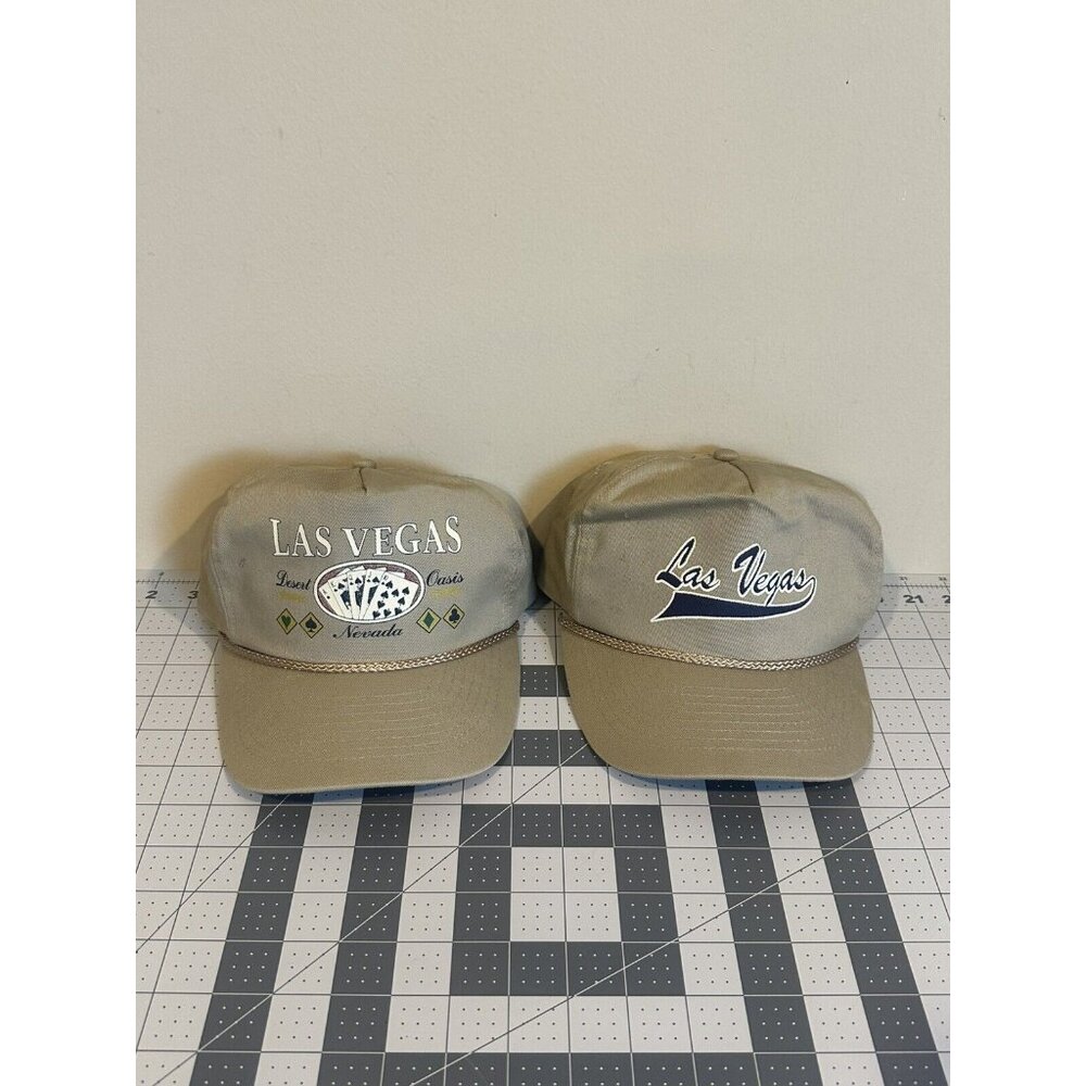Vintage Las‎ Vegas SnapBack Hats Lot Of 2